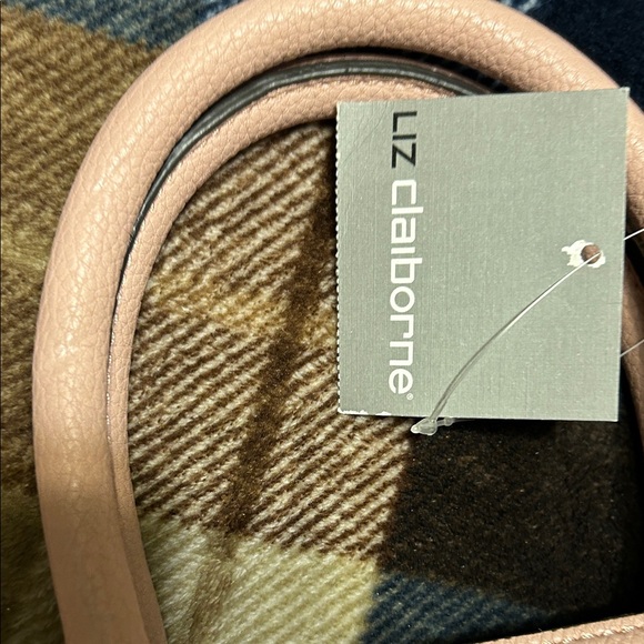 Liz Claiborne Pink and Burgundy Floral Satchel - Picture 4 of 12